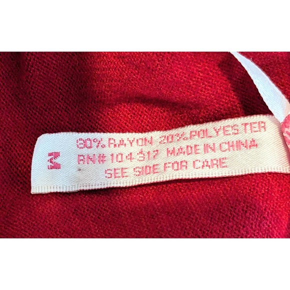 Derek Heart Women's M Red Studded Mini Dress 3/4 Sleeve Valentine's Sexy - Picture 6 of 8